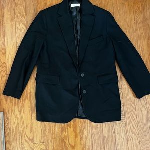 Mango Black Oversized Blazer Large NWOT